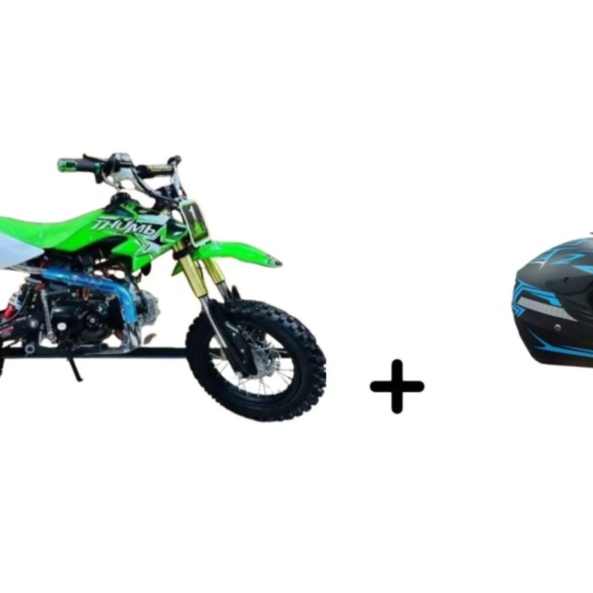 ZHOPI CO - Moto A Gasolina Niños 110 CC Cuatro Tiempos M1 Mas Casco