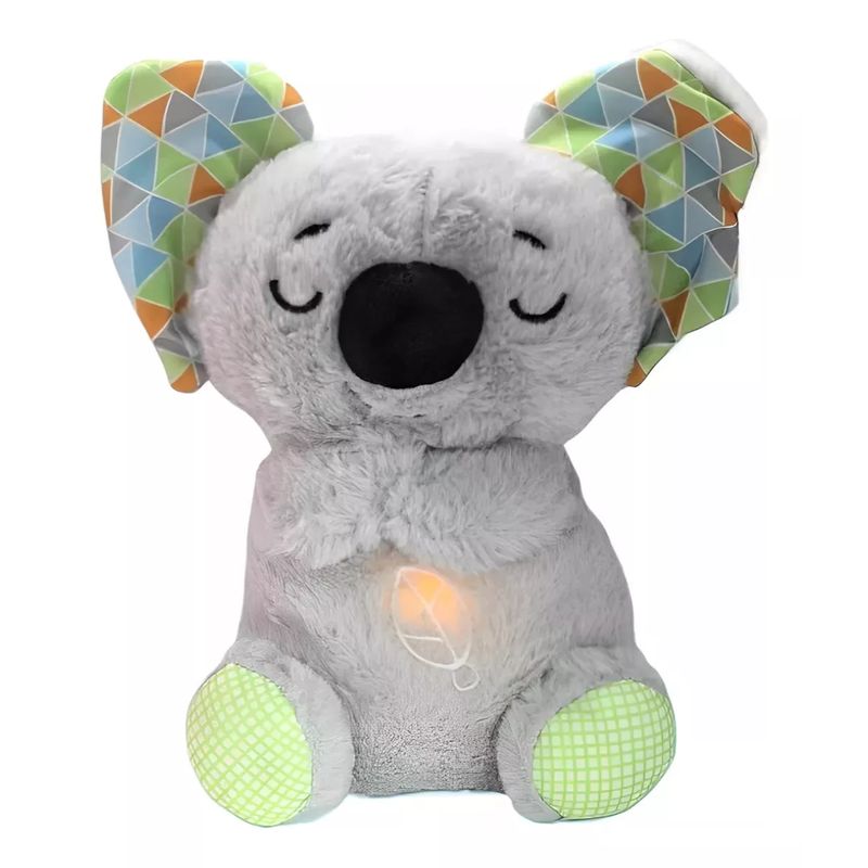 MILOPTS - Juquete Peluche Koala Musical que Respira y Alumbra Gris