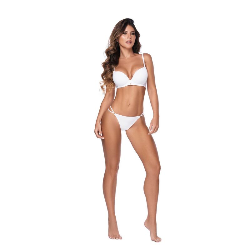 CHAMELA - "Brasier Megabra con realce 22480 Blanco"