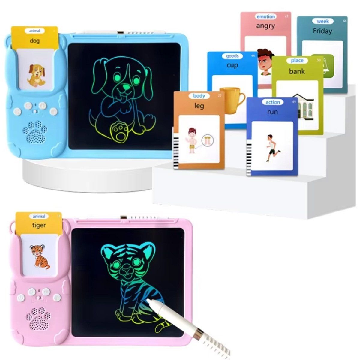 GENERICO - Lector Bilingue Tarjetas Interactivas Con Tablero Magico2en1