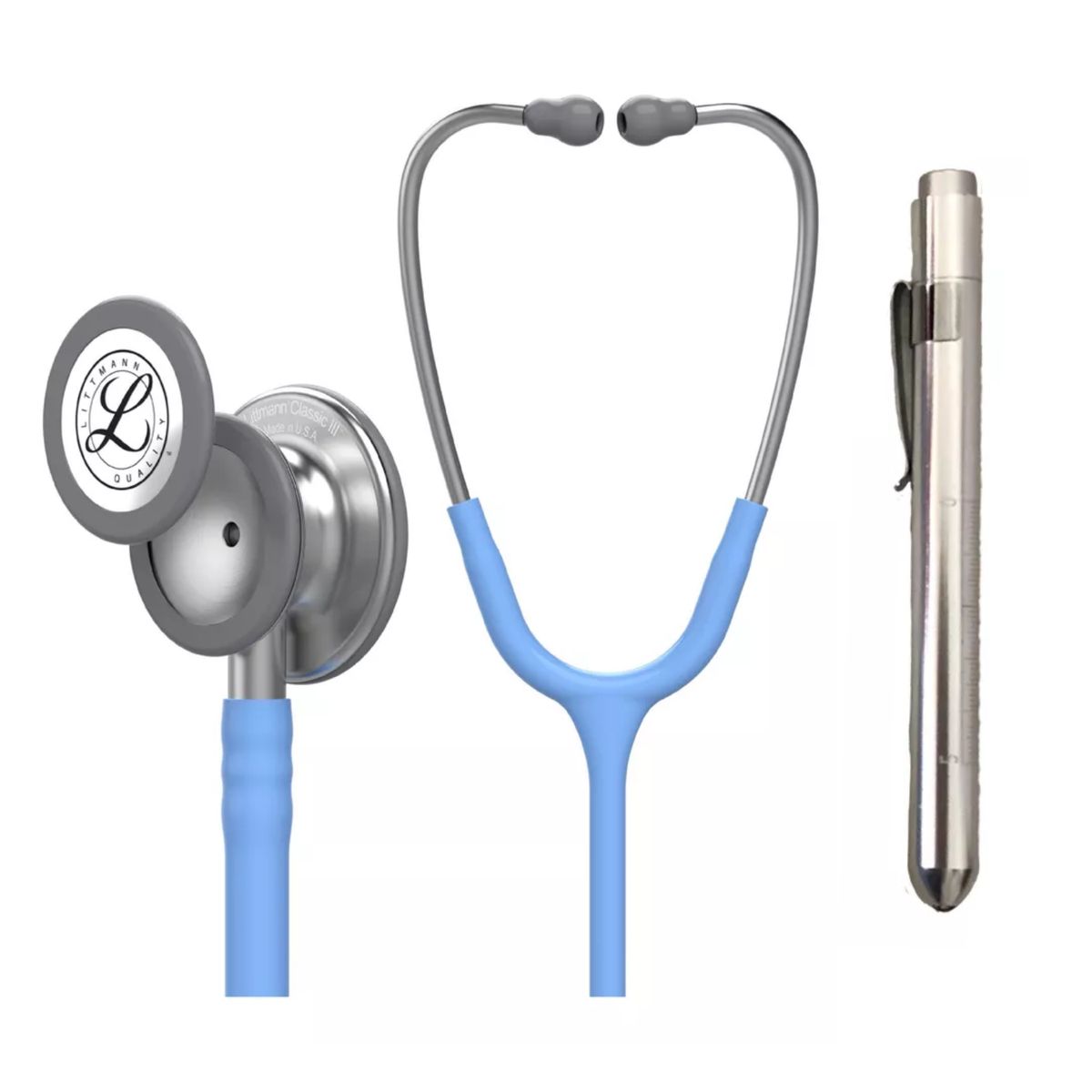 LITTMANN - Fonendoscopio Littmann Classic 3 Ceil Blue ref. 5630 + Linterna