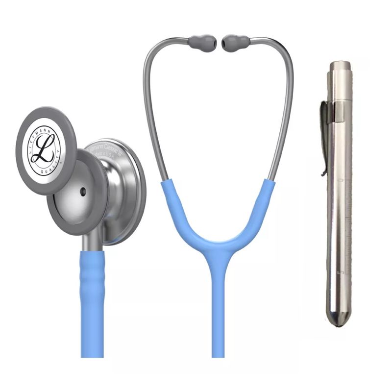LITTMANN - Fonendoscopio Littmann Classic 3 Gris ref. 5621 + Linterna