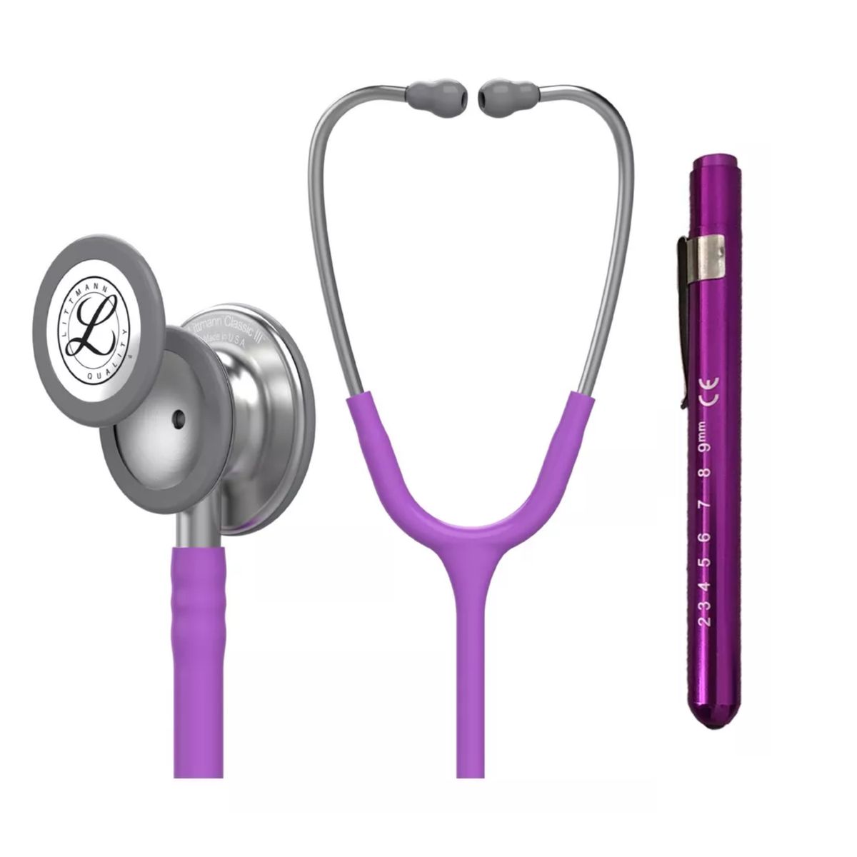 LITTMANN - Fonendoscopio Littmann Classic 3 Lavanda ref. 5832 + Linterna