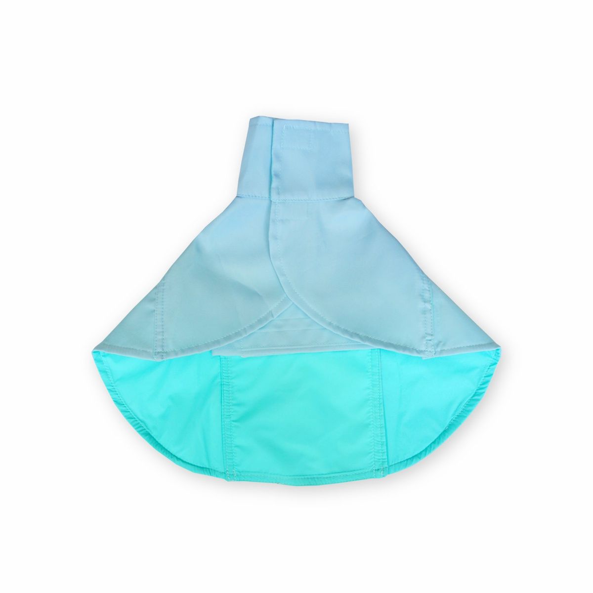 WAWAW - Capa impermeable para perro talla 4XL Azul Menta Cuello Alto