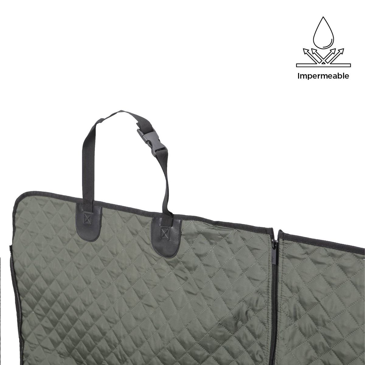 TOTTO - Protector de carro para mascotas Silla Trasera Ride Verde