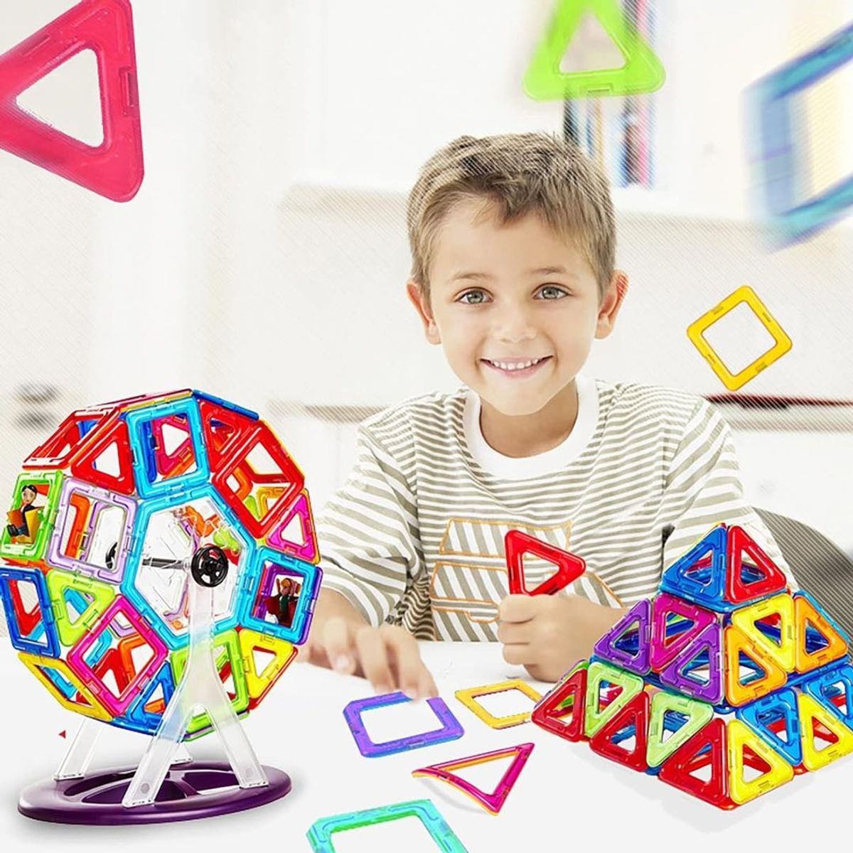 AGUGU STORE - Bloques Magneticos Construccion 118 Pcs Infantil Juguetes