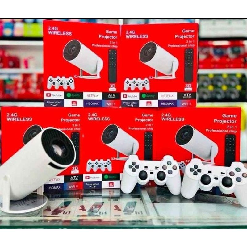 GENERICO - proyector inteligente android wifi con mas de 10000 emuladores de videojuegos