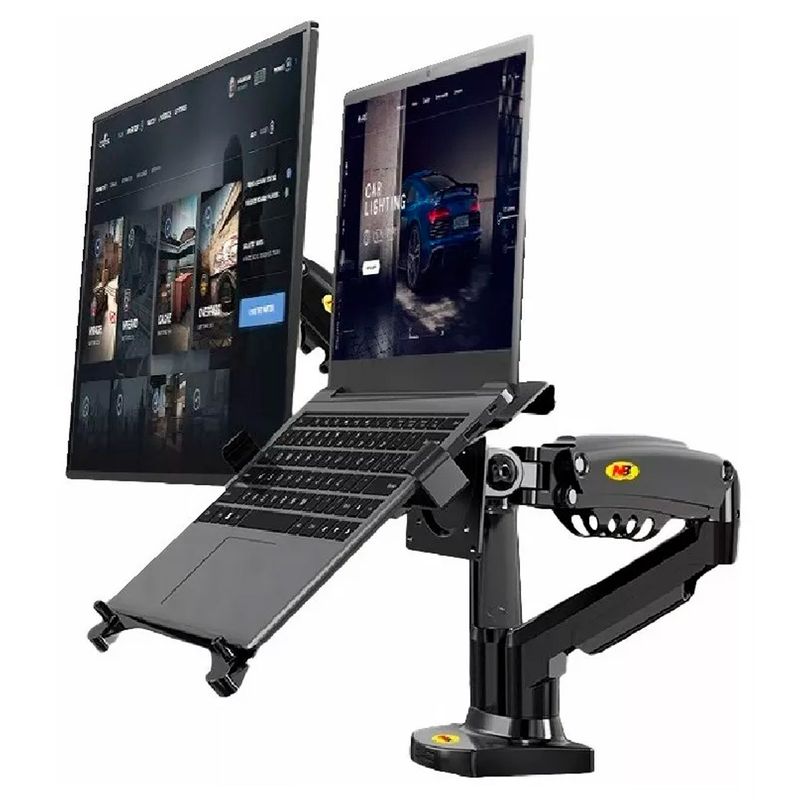 NORTH BAYOU - Soporte Ergonomico Para Monitores Y Portatil Nb A Escritorio f160 fp