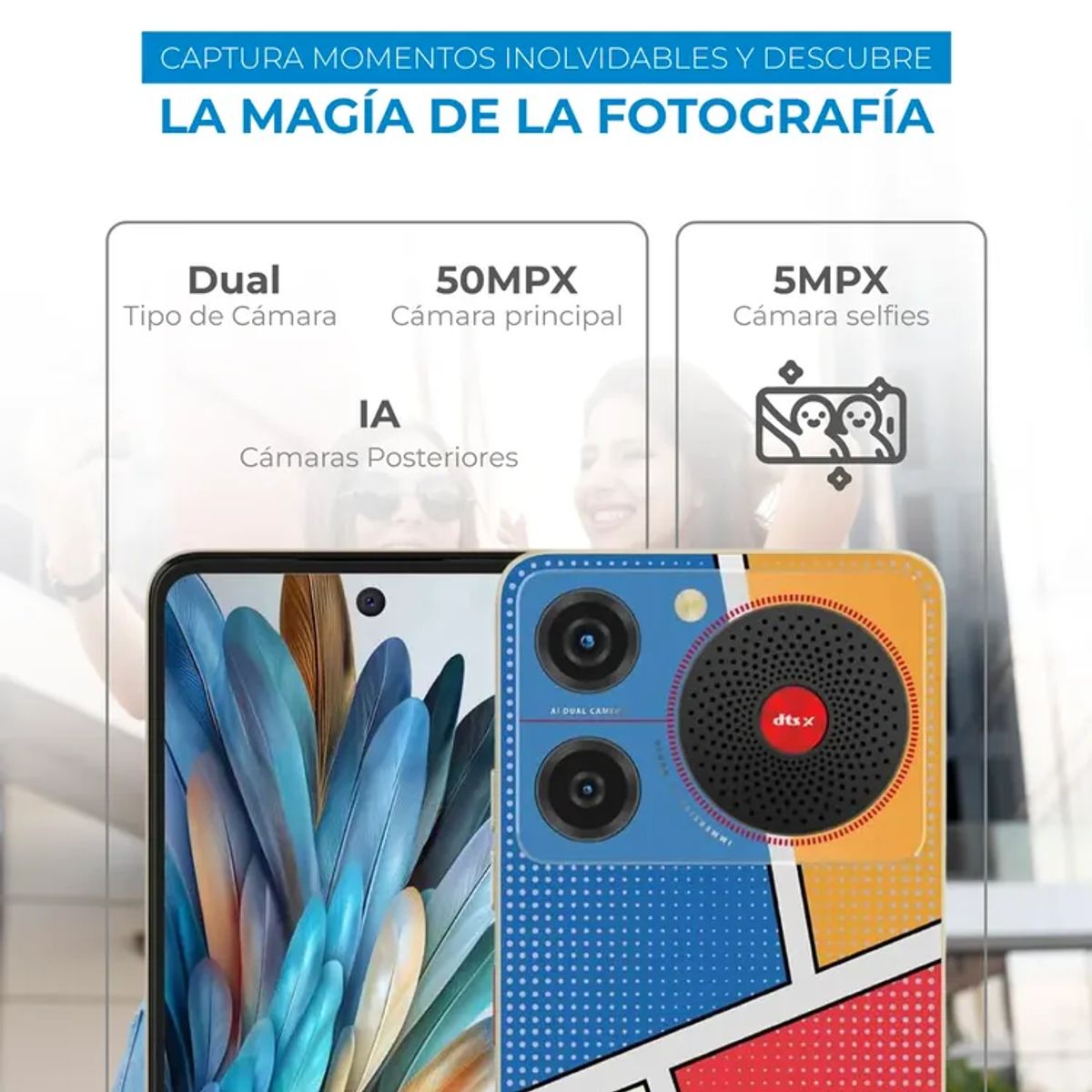 ZTE - Celular NUBIA Music 128+4GB Multicolor