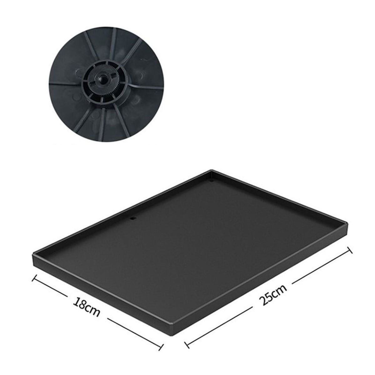 GENERICO - Base Soporte Ligera Para Proyector De 25 X 18 Cm Negro
