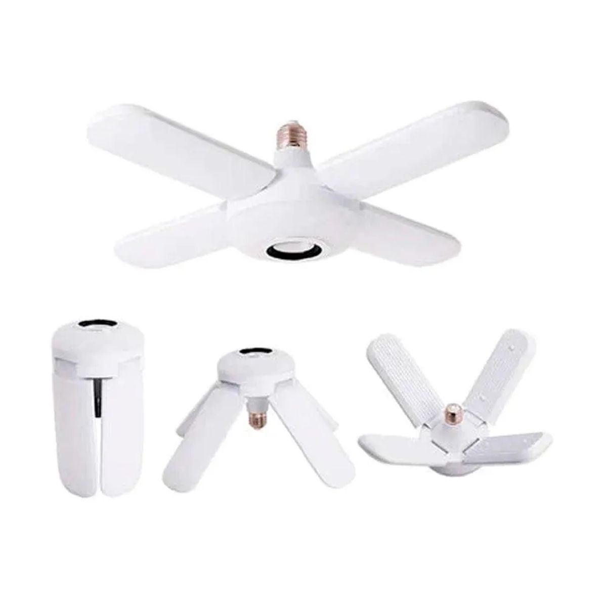 GENERICO - Bombillo Parlante Bluetooth Con Control Remoto 4 Aspas Rgb