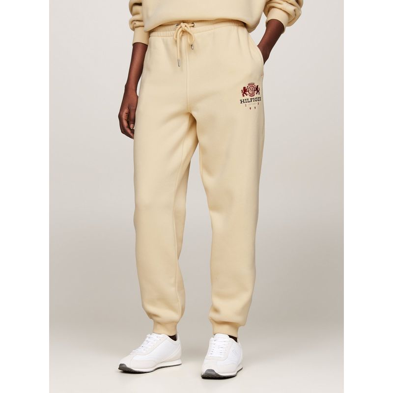 TOMMY HILFIGER - Joggers amarillo cónicos con logo bordado Tommy Hilfiger