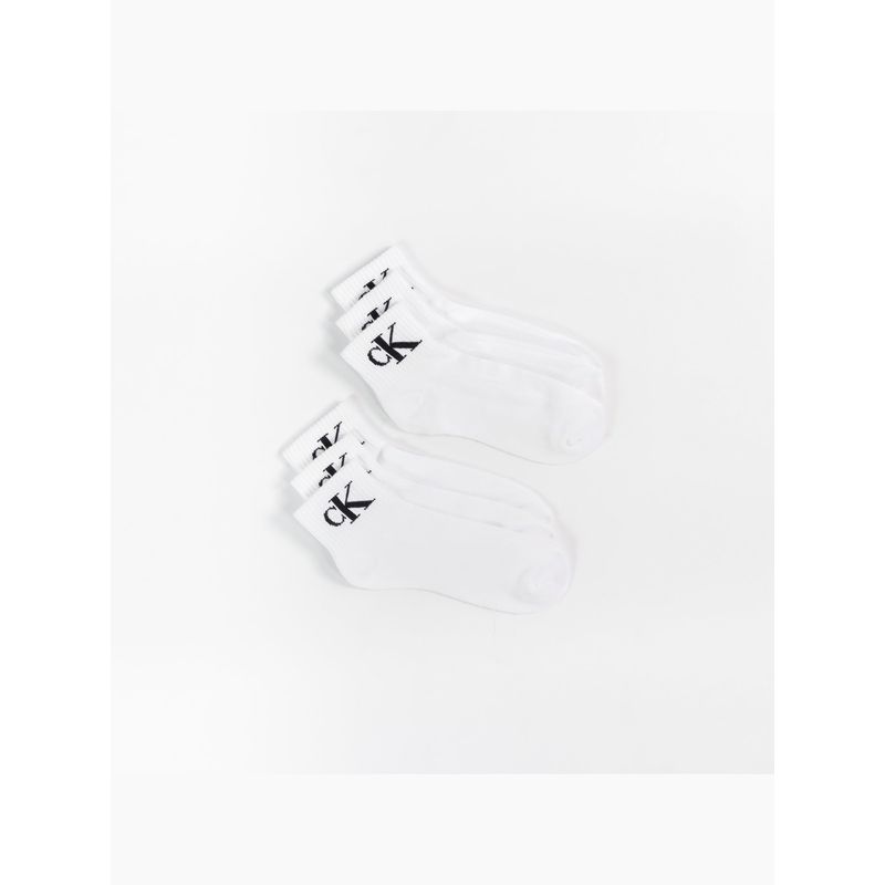 CALVIN KLEIN - Pack blanco de 6 medias 1/2 terry cushion Calvin Klein