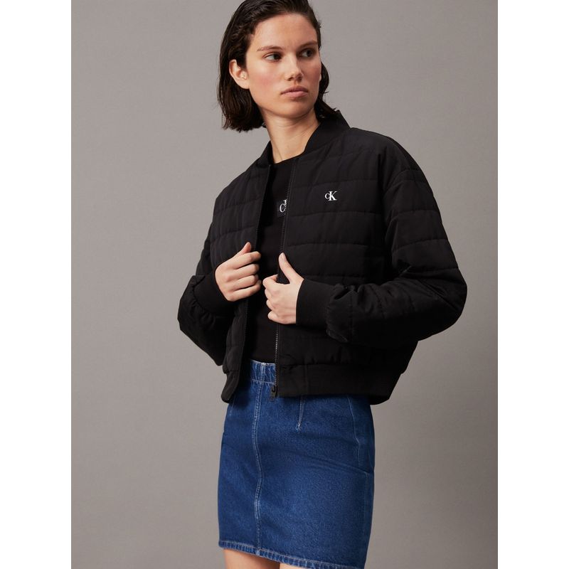 CALVIN KLEIN - Chaqueta negra bomber acolchada Calvin Klein