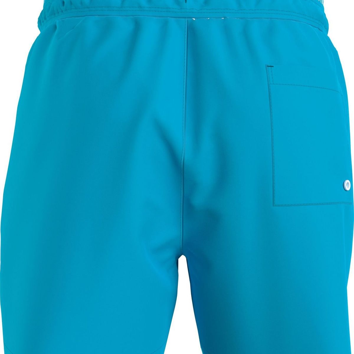 CALVIN KLEIN - Bermuda De Baño Azul Corta Con Cinturilla Doble - Pride Calvin Klein