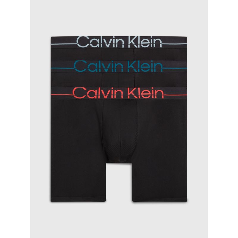CALVIN KLEIN - Pack De 3 Boxer Brief Negros En Microfibra Calvin Klein