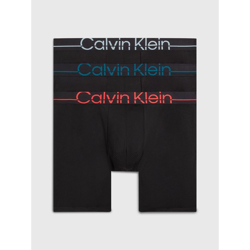 CALVIN KLEIN - Pack De 3 Boxer Brief Negros En Microfibra Calvin Klein
