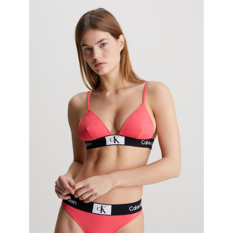 CALVIN KLEIN - Parte rosado de arriba de bikini de triángulo - CK96 Calvin Klein