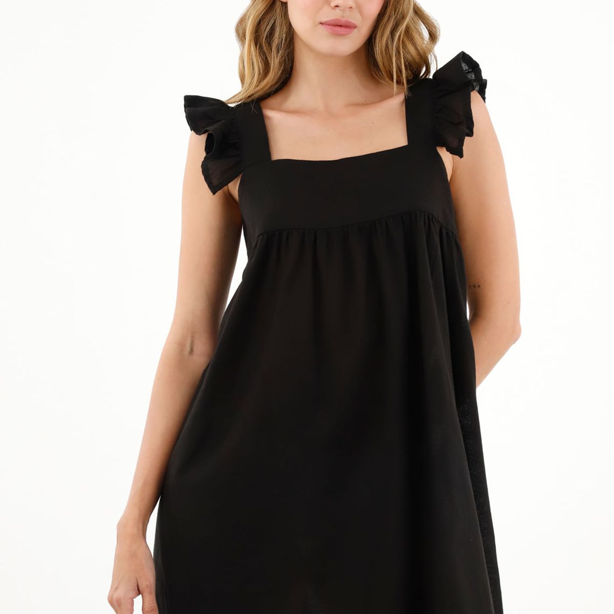 TOPMARK - Vestido de tiras con bolero negro para mujer