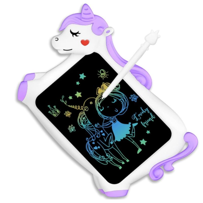 ONE PIXEL - Tablero Unicornio LCD Mágico Dibujo Niños 10” Rosa