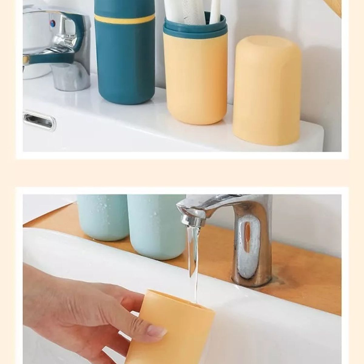 GENERICO - Estuche para Cepillo Dental Portátil BLANCO