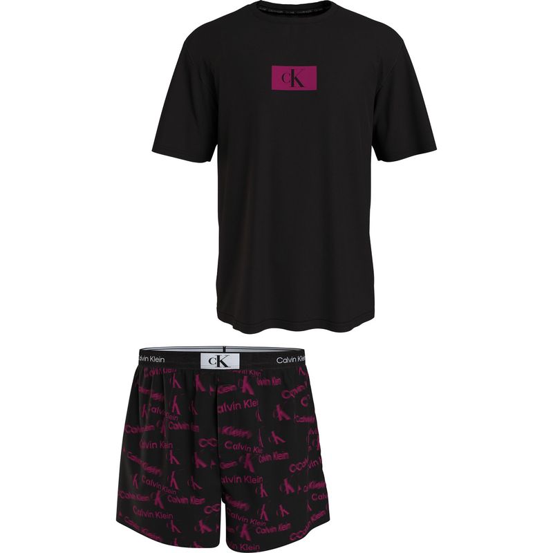 CALVIN KLEIN - Conjunto negro de Pantalonetas de pijama - CK96 Calvin Klein