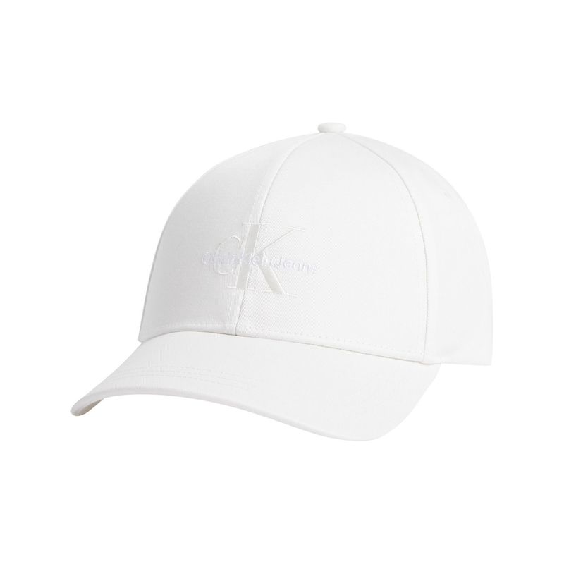 CALVIN KLEIN - Gorra blanca con logotipo bordado Calvin Klein