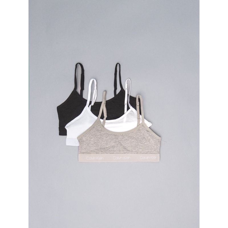 CALVIN KLEIN - Paquete de 3 bralettes classic para niña multicolor Calvin Klein