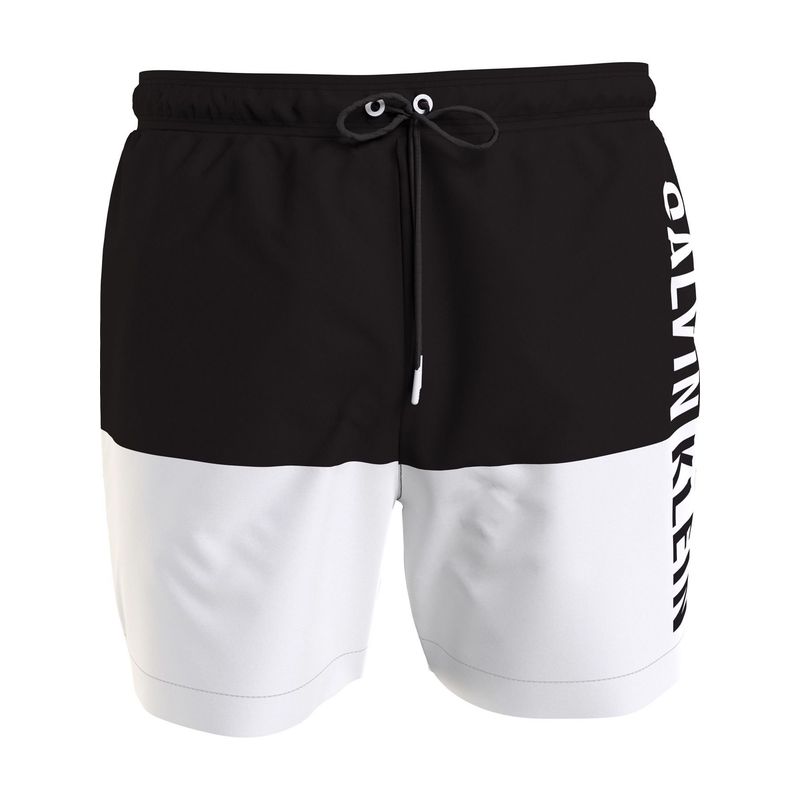 CALVIN KLEIN - Traje negro de baño de largo medio con cordón - Intense Power Calvin Klein