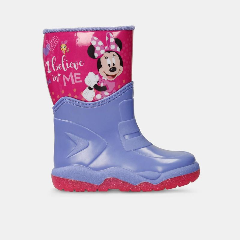 DISNEY - Botas De Lluvia Infantil Para Niña Licenses Disney Morado-Fucsia Mora L