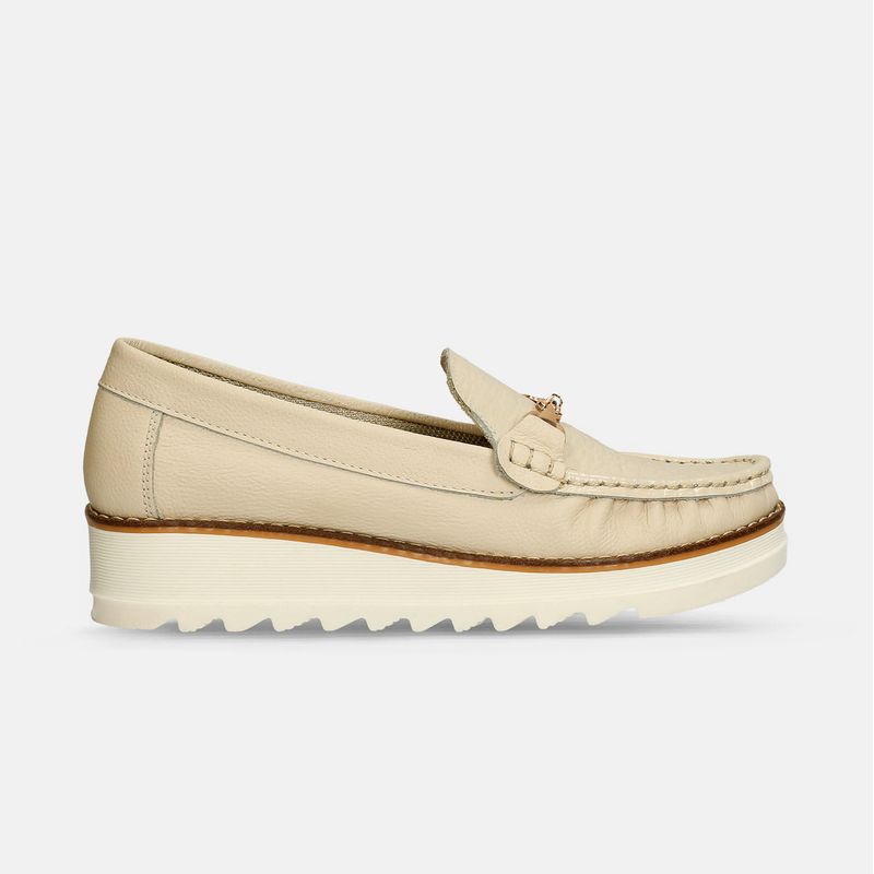 BATA - Mocasines Para Mujer Bata Taupe Juca