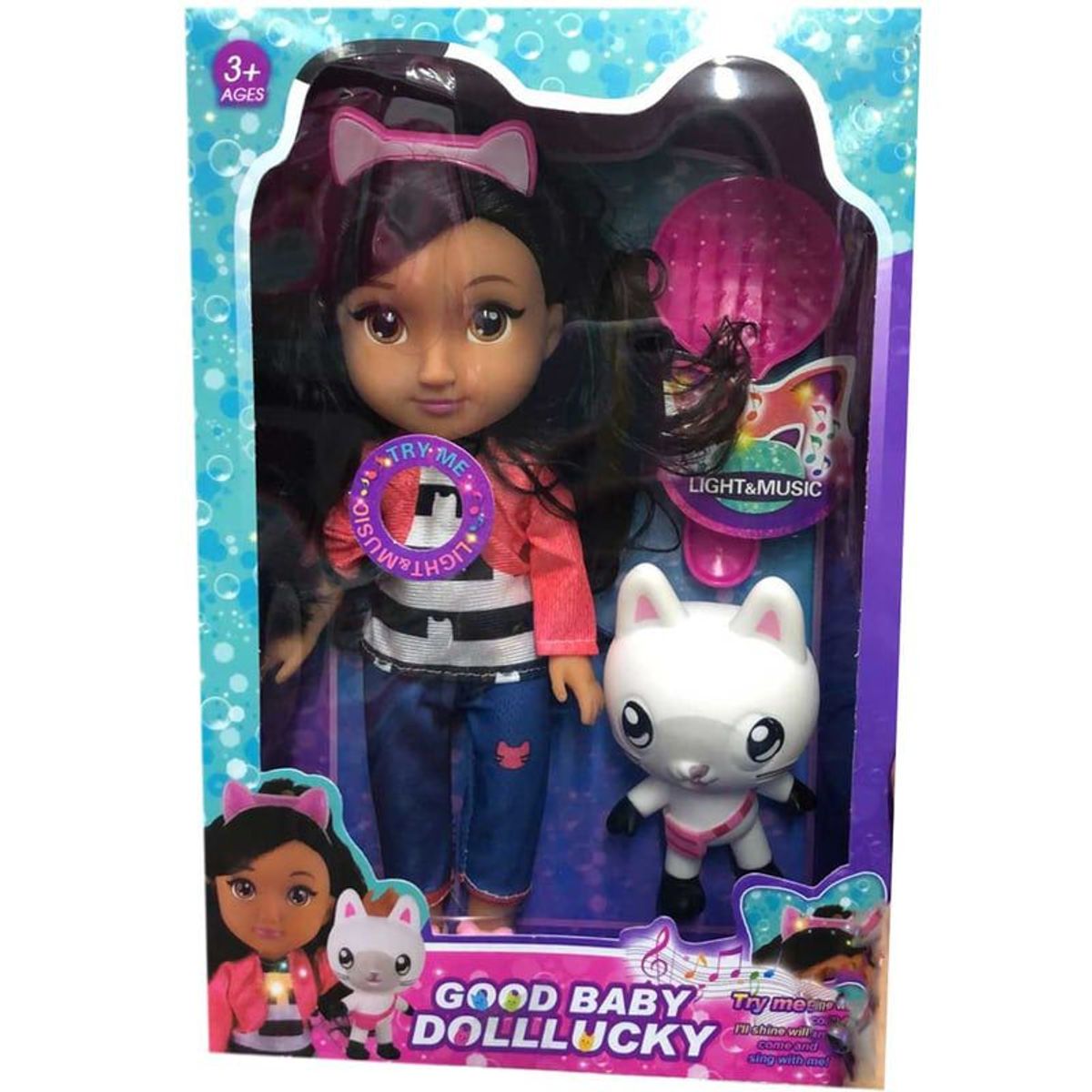 GENERICO - Muñeca Gabby Luces Musical Accesorios Juguete Niña Infantil 34Cm