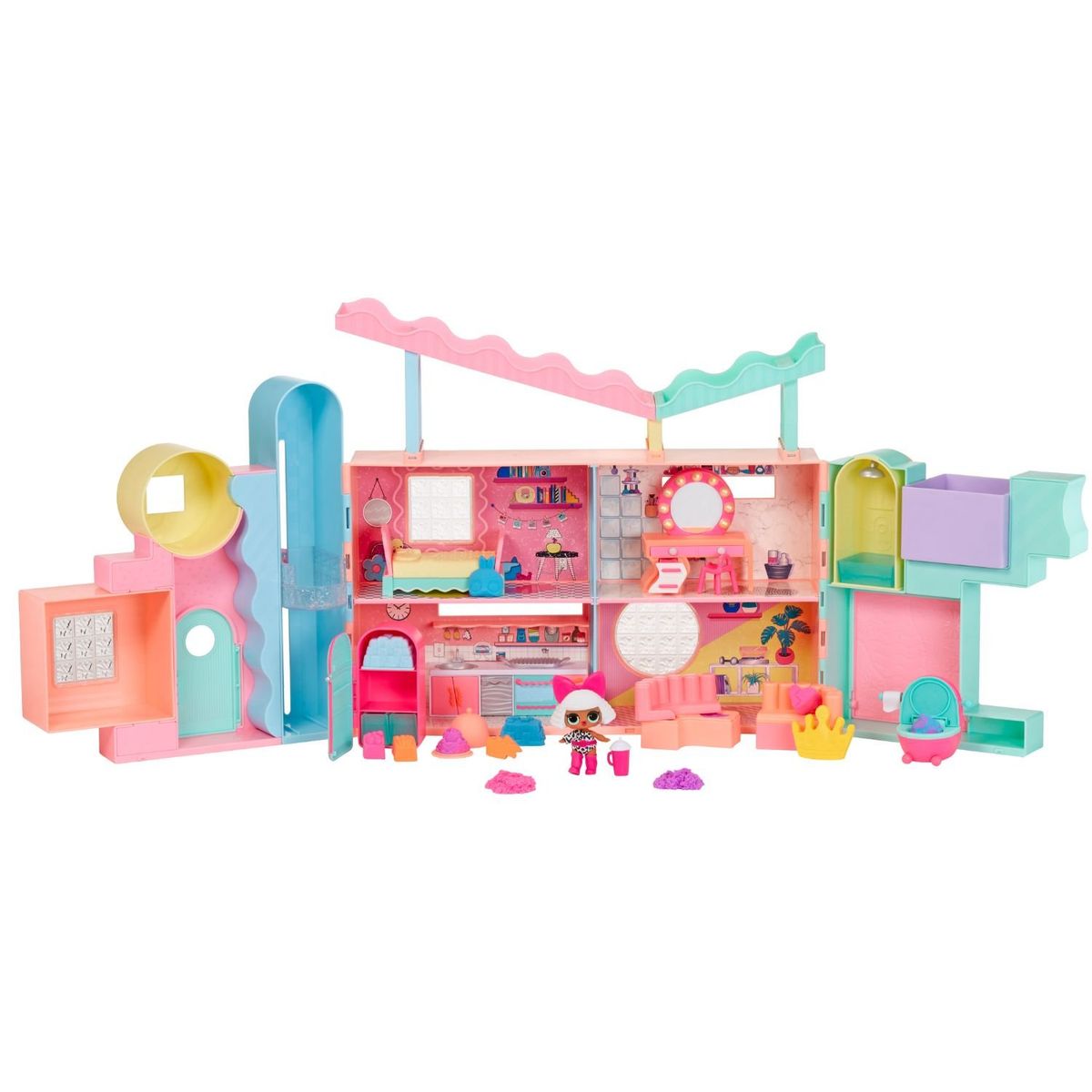 LOL - Playset LOL Surprise Casa Squish Sand Magic con Más de 50 Sorpresas