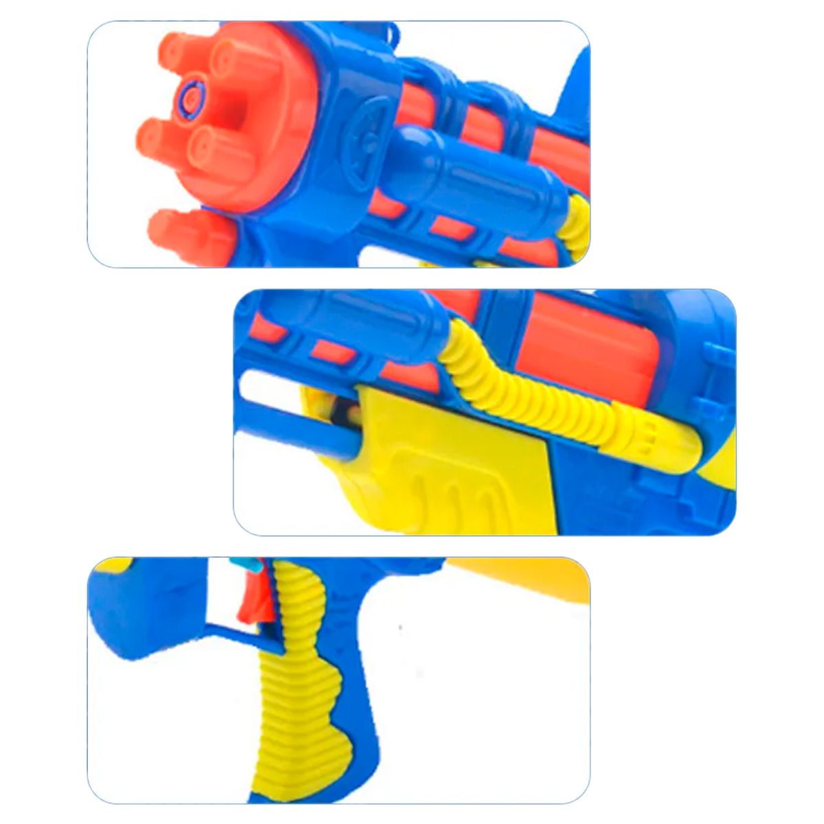 GENERICO - Pistola Agua Grande Lanza Chorros Juguete Piscina Azul M826A