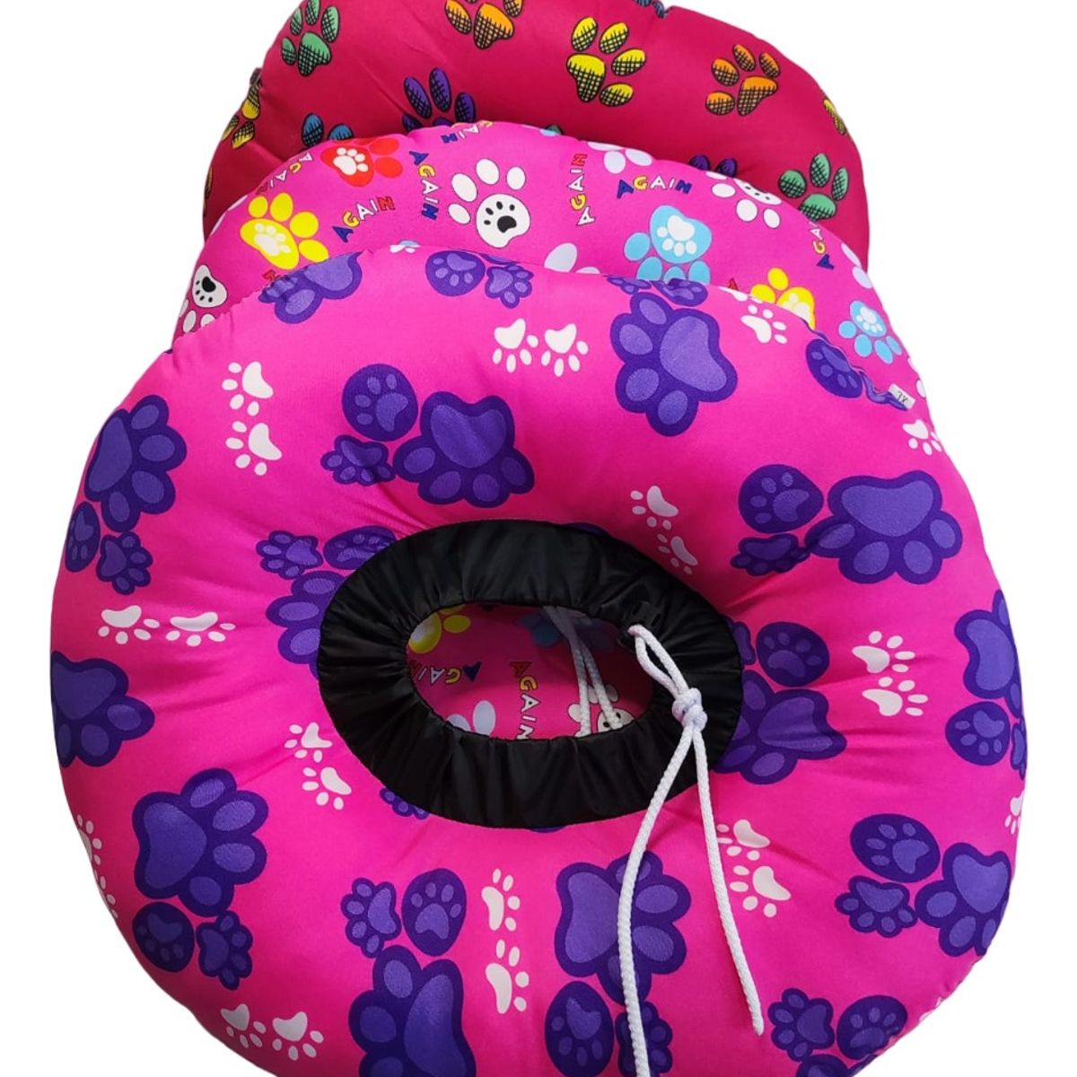 GENERICO - Collar Isabelino Perros Gatos Cojin Almohada Dona Estampado