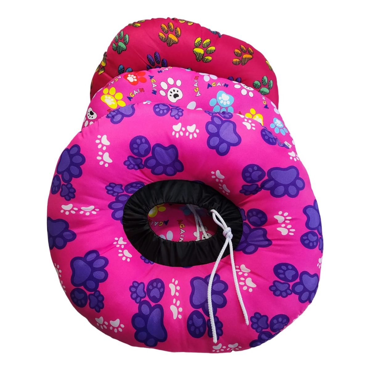 GENERICO - Collar Isabelino Perros Gatos Cojin Almohada Dona Estampado