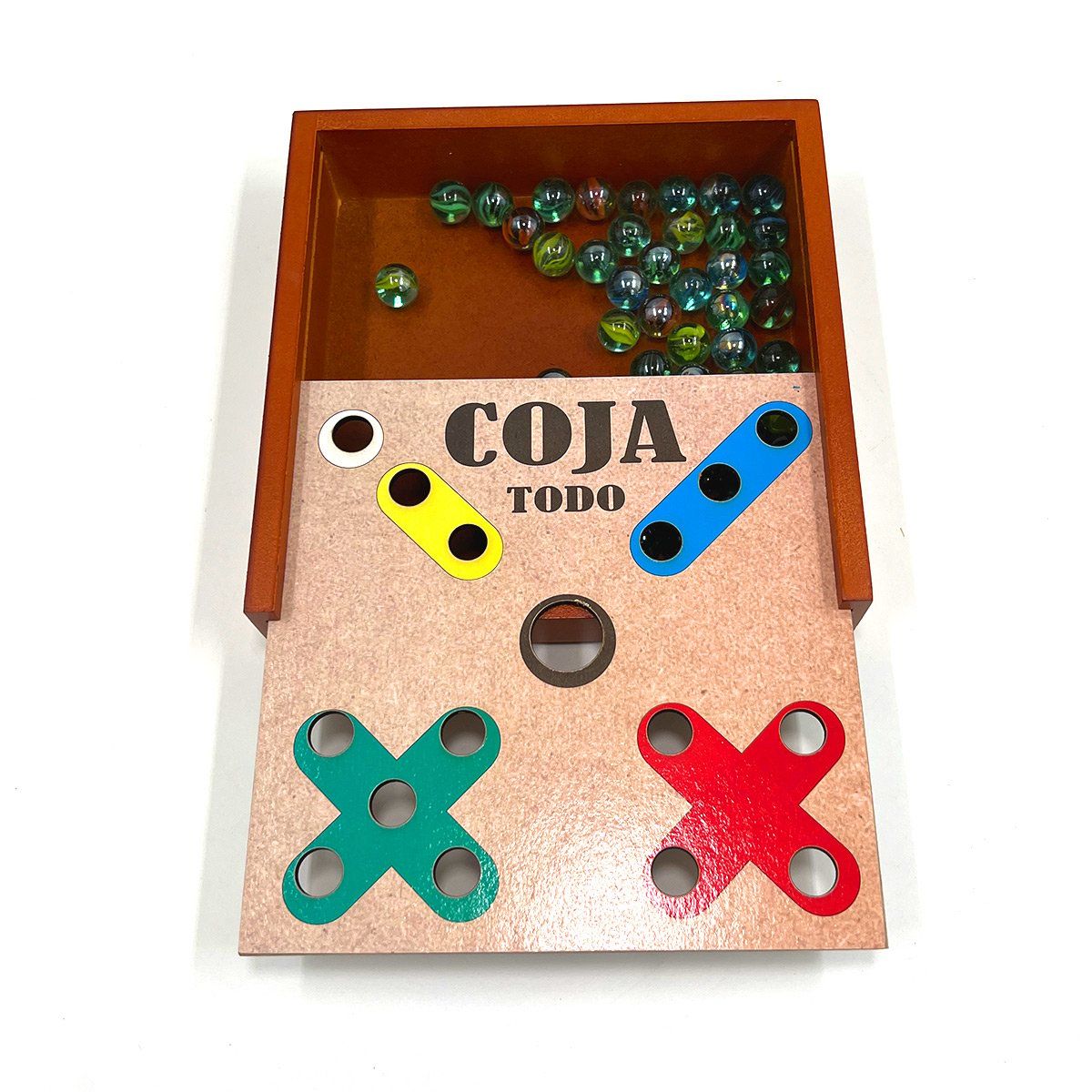 ARTESANAL - JUEGO DE MESA COJA TODO MADERA
