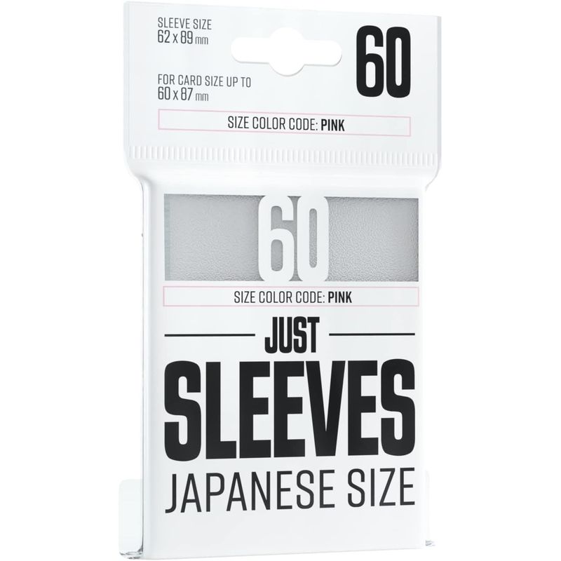 ASMODEE - Fundas Protectores Just Sleeves Japanese Blancas 62X89mm 60