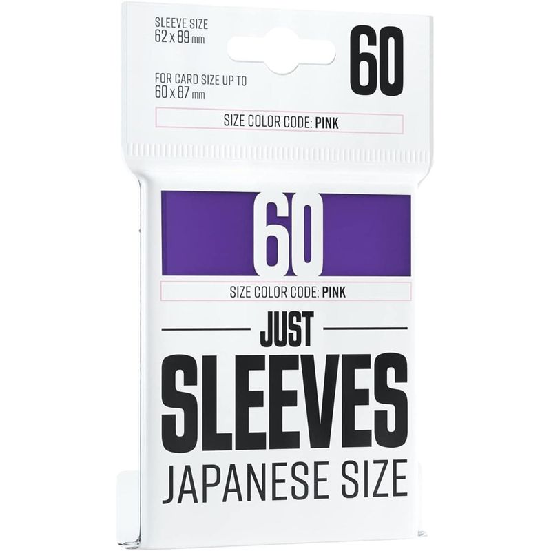 ASMODEE - Fundas Protectores Just Sleeves Japanese Moradas 62X89mm 60