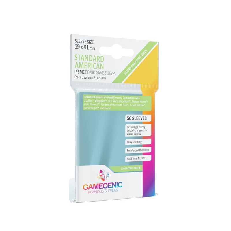 ASMODEE - Fundas Protectores Sleeves Standard American 59x91 Mm x50