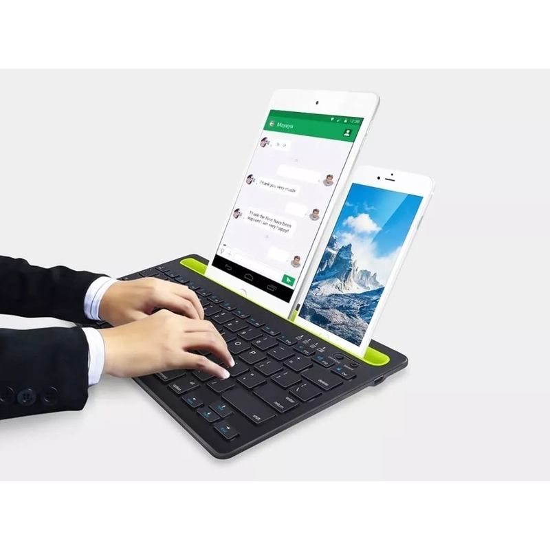 GENERICO - Teclado Inalambrico Recargable Portátil Bluetooth Tablet Cel