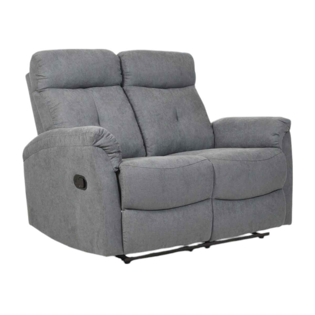 MUEBLES FIOTTI - Sofa Reclinable 2 puestos Gris Fiotti Tinay