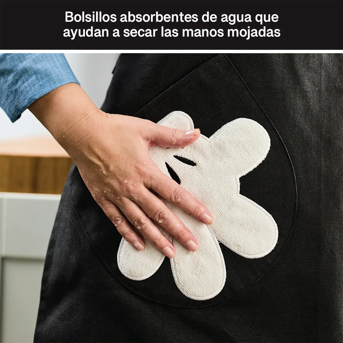 FARBERWARE - Delantal ajustable con bolsillos Colección Disney Farberware