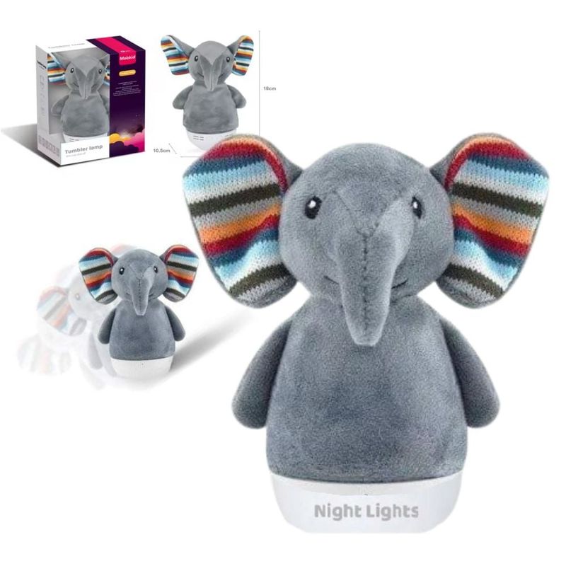 GENERICO - Peluche Bebe Niño Niña De Animales Con Luces Para Abrazar