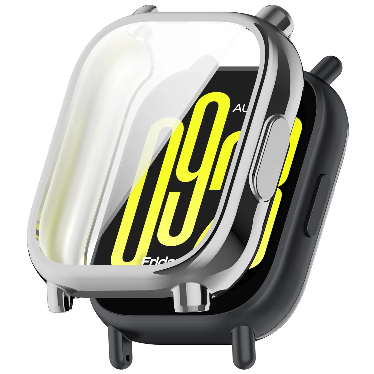 GENERICO - Funda Case Compatible Con Xiaomi Redmi Watch 5 lite- Plateado