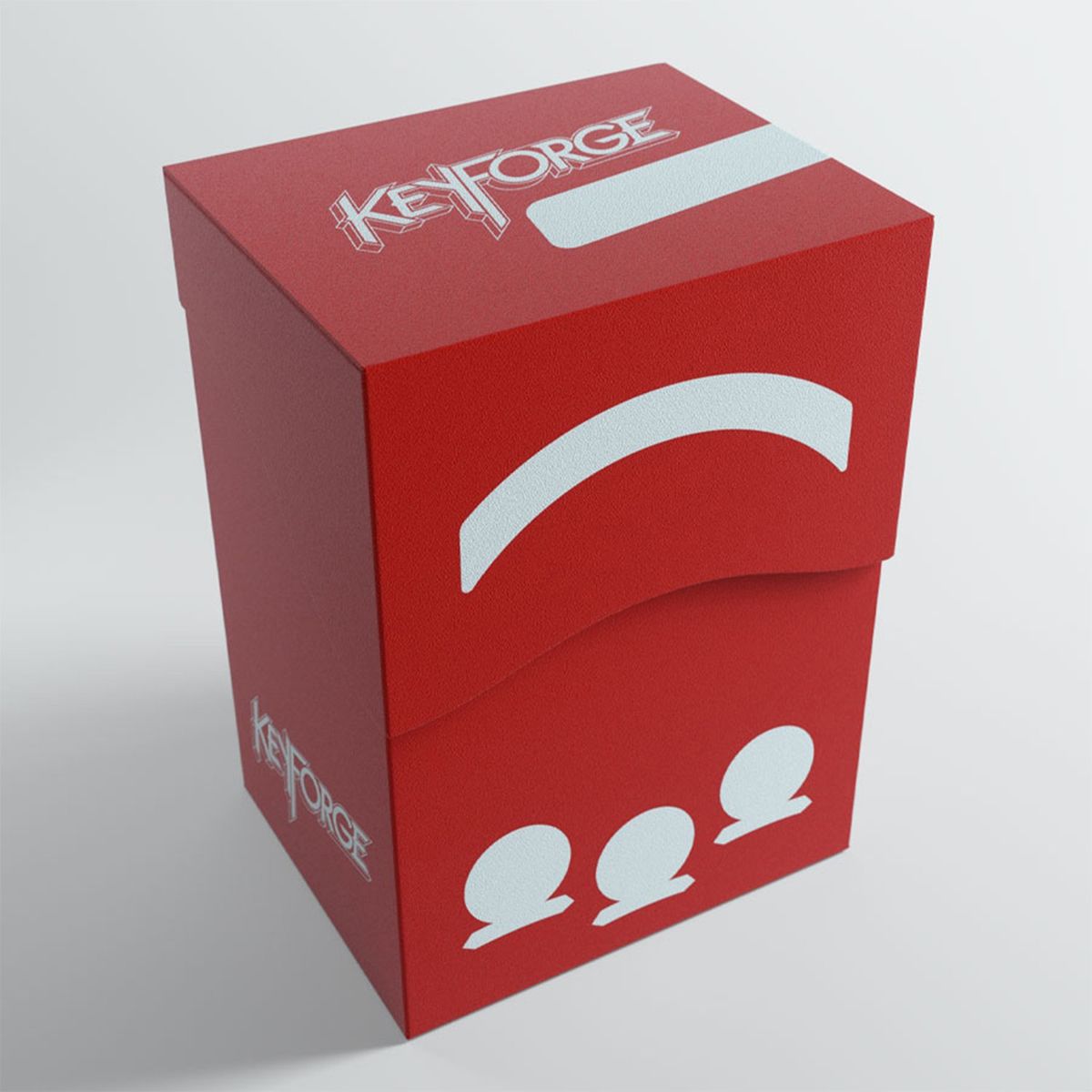 ASMODEE - Caja Protectora Deck Box  Gemini Rojo