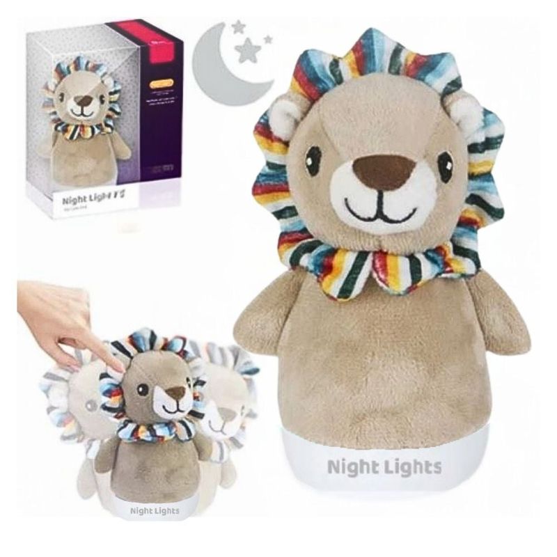 GENERICO - Peluche Bebe Niño Niña De Animales Con Luces Para Abrazar