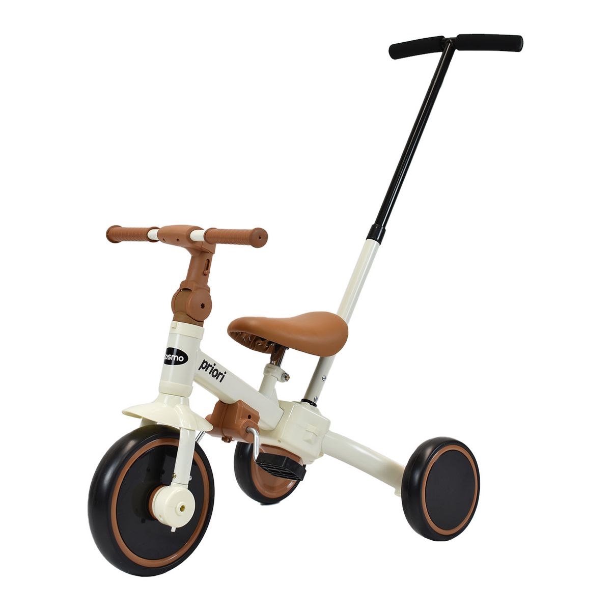 PRIORI - Triciclo Paseador Y Bici Balance 4 En 1 Cosmo Priori Beige
