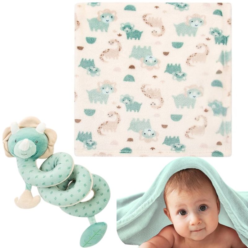 DREAM BABY - Cobija Manta Para Bebe Antialérgica Con Peluche Estimulación
