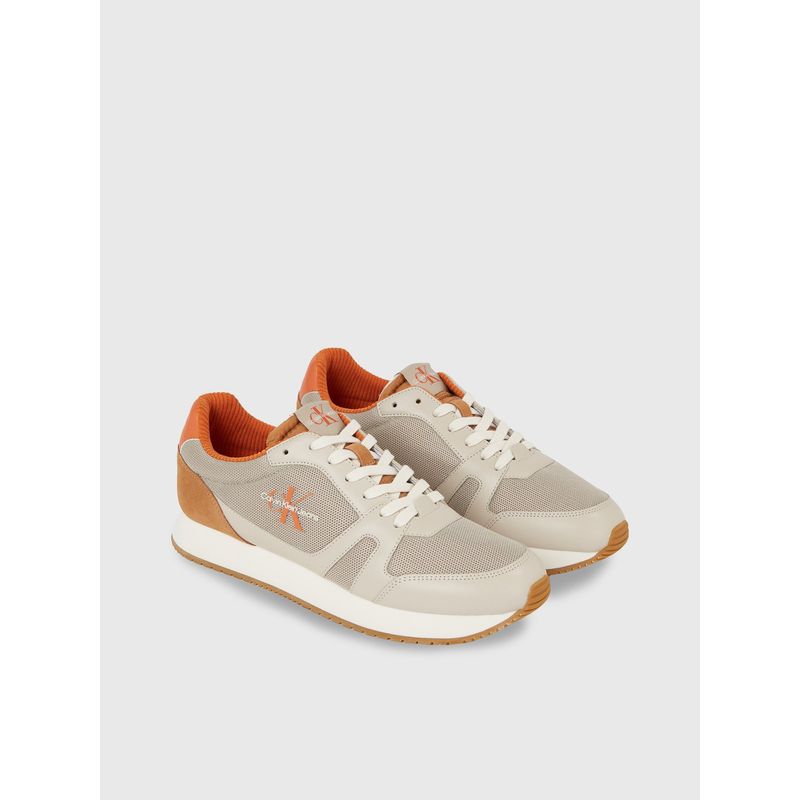 CALVIN KLEIN - Tenis beige beige de malla Calvin Klein